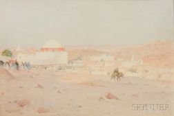 Robert George Talbot Kelly (English, 1861-1934) Desert Landscape Scene.